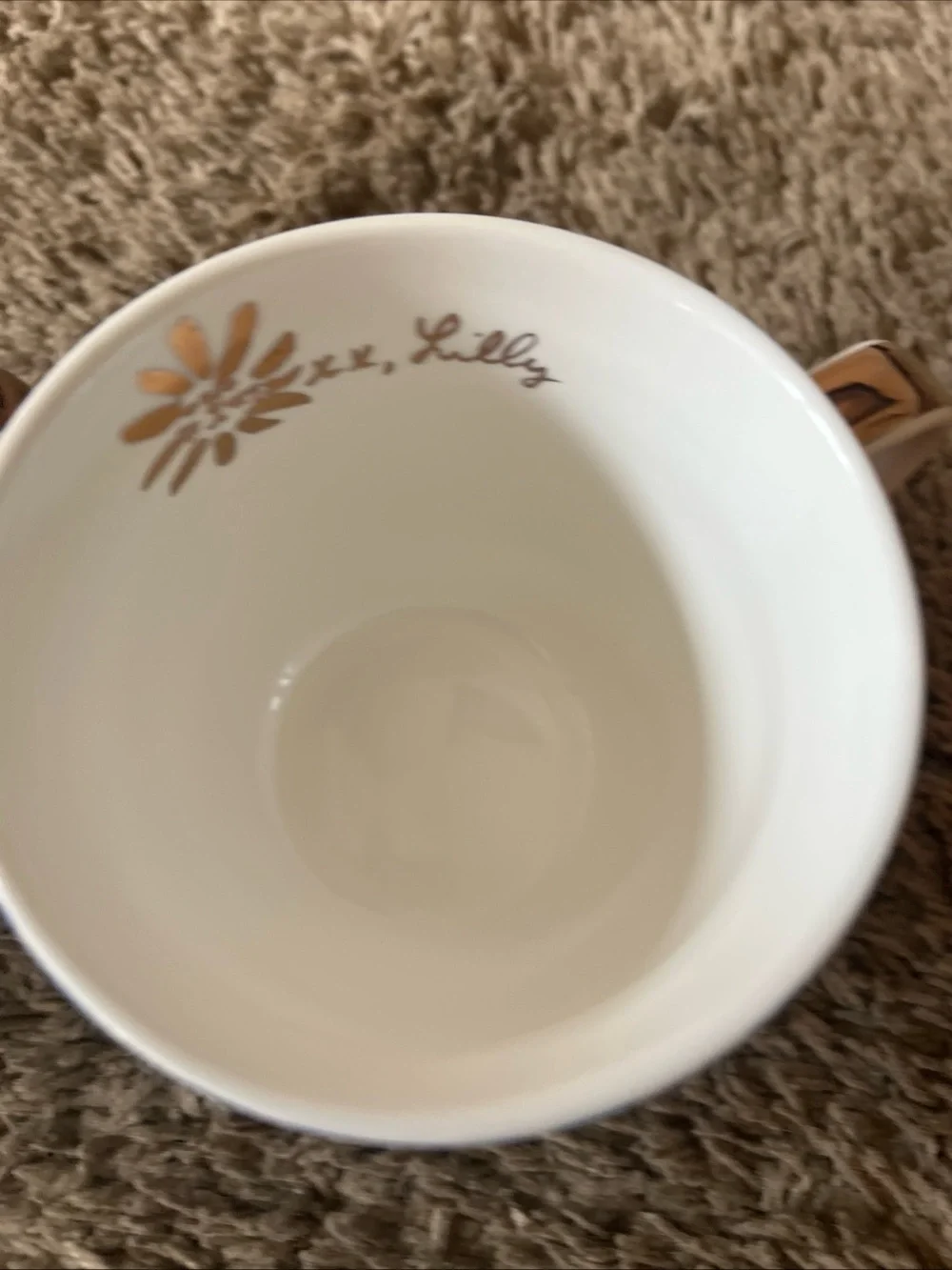 Lilly Pulitzer Coffee Mugs Set of 2 High Maintenance Blue Purple Floral Ceramic
